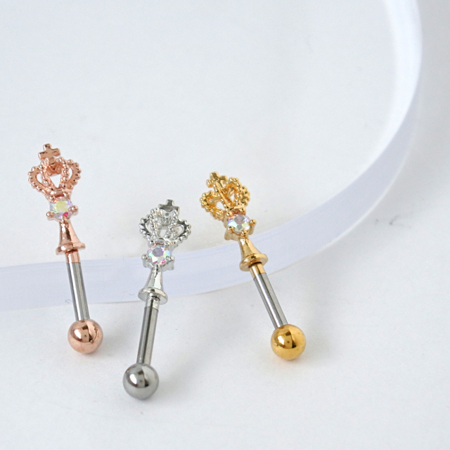 14G 16G ］大人かわいい遊び心♪ 王冠 クラウン モチーフ