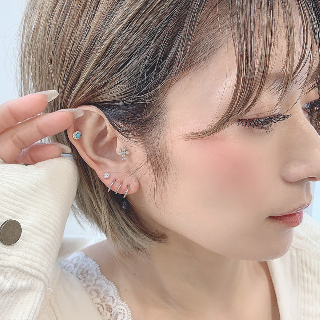 4℃　ピアス　一粒ダイヤ DAIYA（ダイヤ） ダイヤモンド ピアス 一粒 プラチナ 0.5カラット