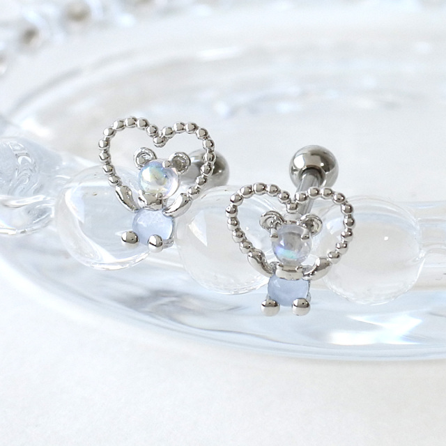 14G 16G ］選べる内径6mm8mm！ぷっくりオーロラ のくまちゃんが可愛い