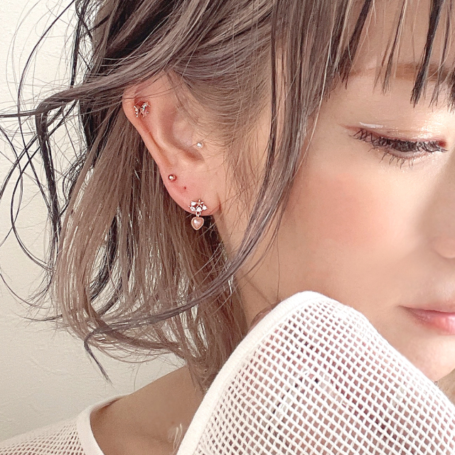16G ］オーロラ キュービック アシンメトリー butterfly 蝶々