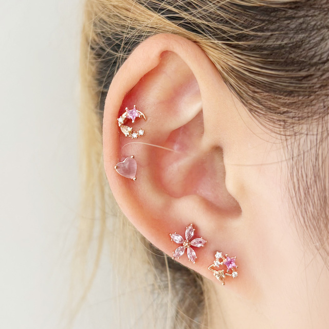 NOUE ピアス★お値下げ中 軟骨ピアス ナンバー 数字[品番：RINA0000356]｜ボディピアス