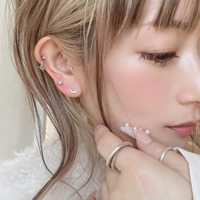 【1048】ピアス ダイヤモンド 10K イエローゴールド ピアス 10mm A111365 - AVALANCHE