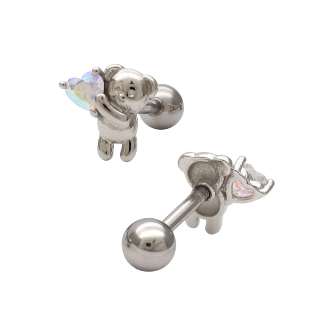 14G 16G ］ぷっくりオーロラ のくまちゃんが可愛いすぎる ストレート