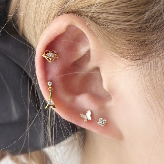 ピアス PRISM CROSS STUD PIERCE