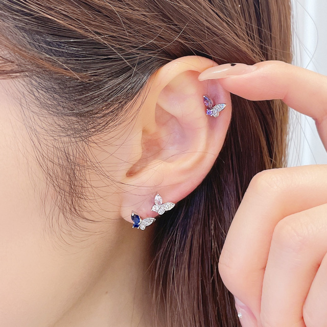 14G 16G ］繊細なデザインが引き立つキュービックジルコニア
