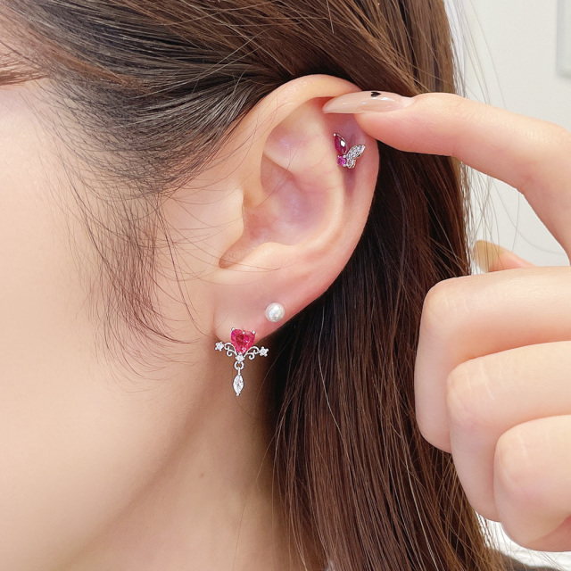 14G 16G ］繊細なデザインが引き立つキュービックジルコニア