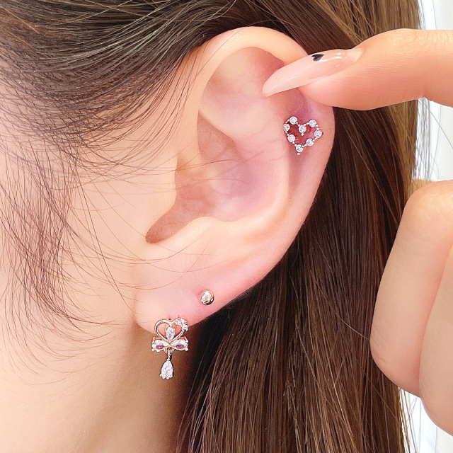 14G 16G ］厚みのあるフォルムが、存在感のあるキュービックジルコニア