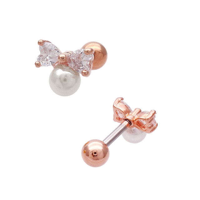 14G 16G ］上品 で愛らしい ポイントに♪ちび キュービック リボン