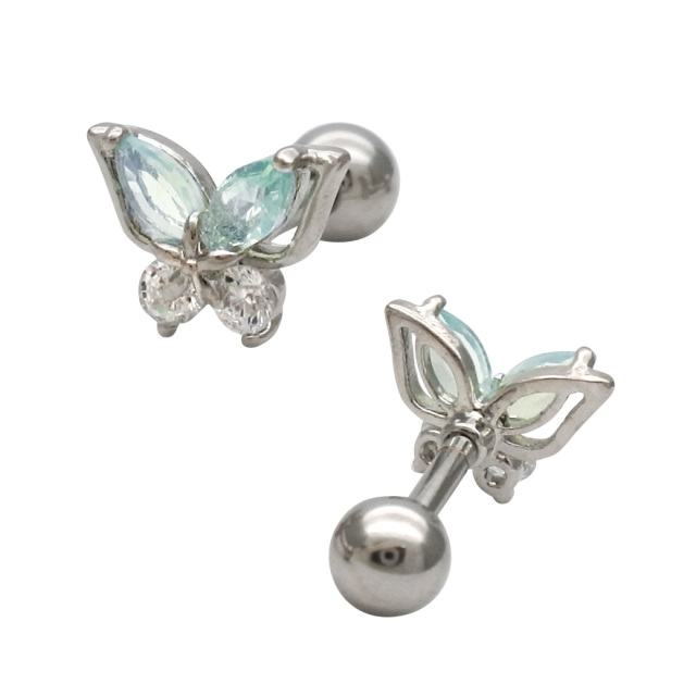 ☆オーダーページ☆ ピアス各種 14G 16G ］ふんわりとした優しい表情に。透明感のあるパステル CZ