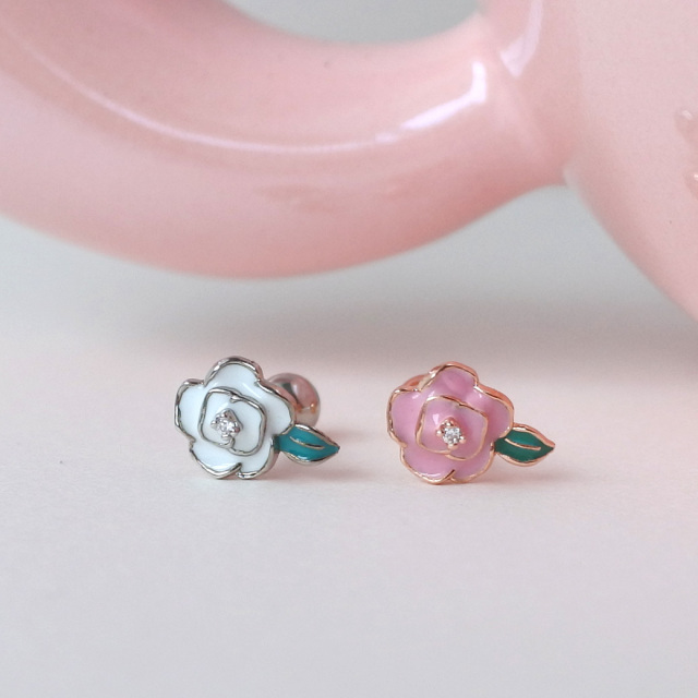 14G 16G ］甘すぎない、大人 ローズピアス バラ ばら 花 フラワー