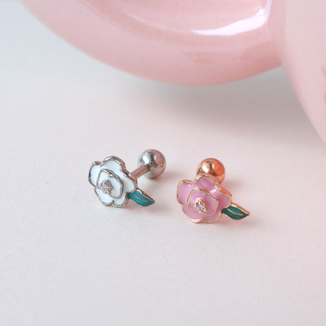 14G 16G ］甘すぎない、大人 ローズピアス バラ ばら 花 フラワー