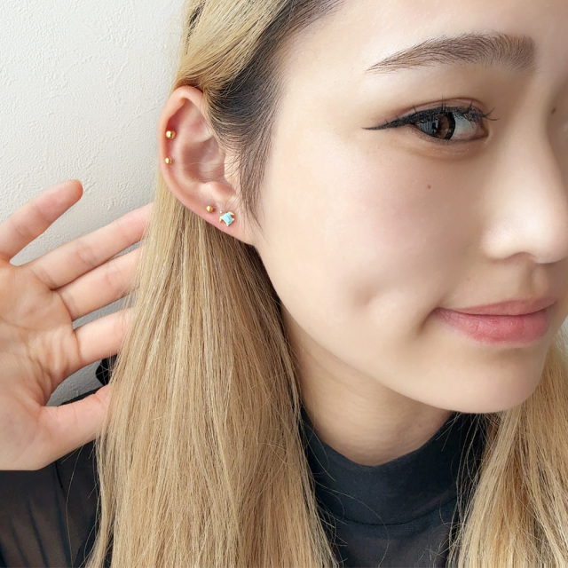14G 16G ］合わせやすい小さいサイズ感がかわいい 幸運を呼ぶと