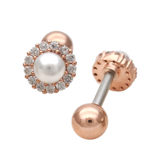 14G 16G ］耳元を女性らしく華やかに演出してくれる。パール
