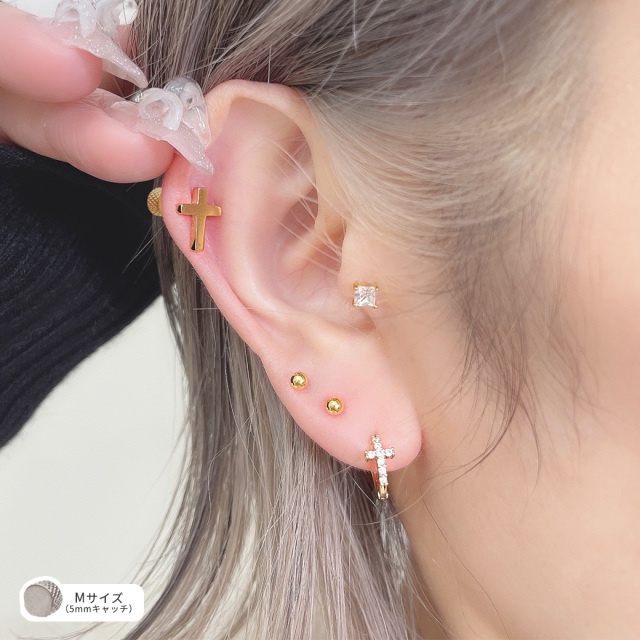 14G 16G 18G ］簡単カスタマイズ♪滑らない！フラット キャッチ 軟骨