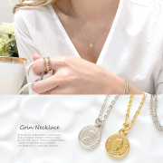 シンプル なデザインながら周りと差がつく。コイン チャーム ネックレス SS 0501