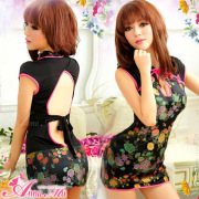 送料無料！！▼お色気たっぷり♪ブラック系チャイナ風コスプレ[1602]