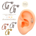【8月再入荷】［16G ］いつものスタイルの鮮度はグっと上がる技あり リング シンプル デザイン ストレート 軟骨ピアス ヘリックス ボディピアス 0140