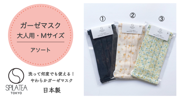 ガーゼマスク 　大人女性用　選べるアソート　【メール便可】