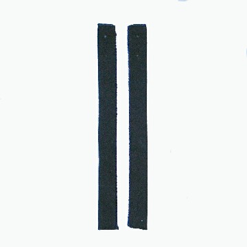 剣道小物【面乳革紺鹿革】下取り２本組ミシン縫