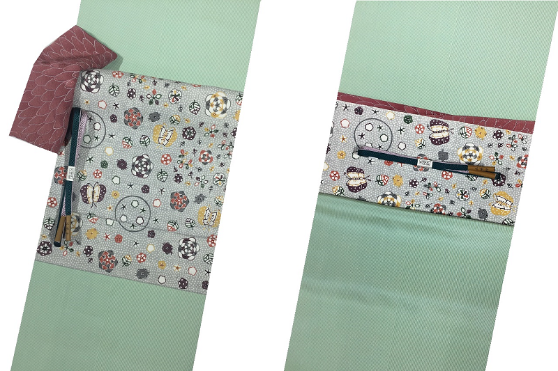 岡本紘子 上田紬との着物コーディネート