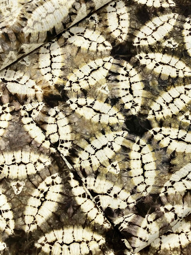 籠染め二重絞り