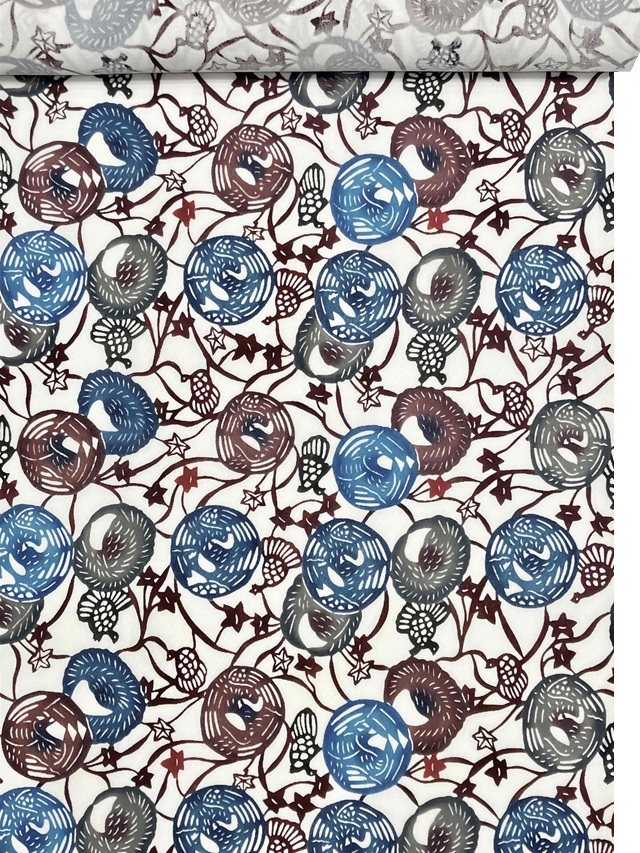 城間栄順　紅型　夏大島東郷織物