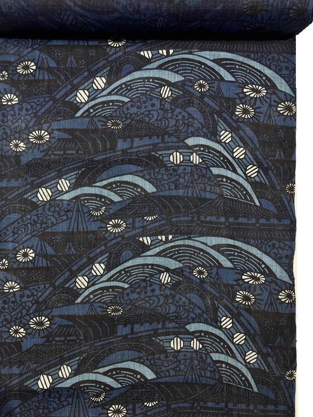 城間栄順 美しいキモノ掲載 藍型