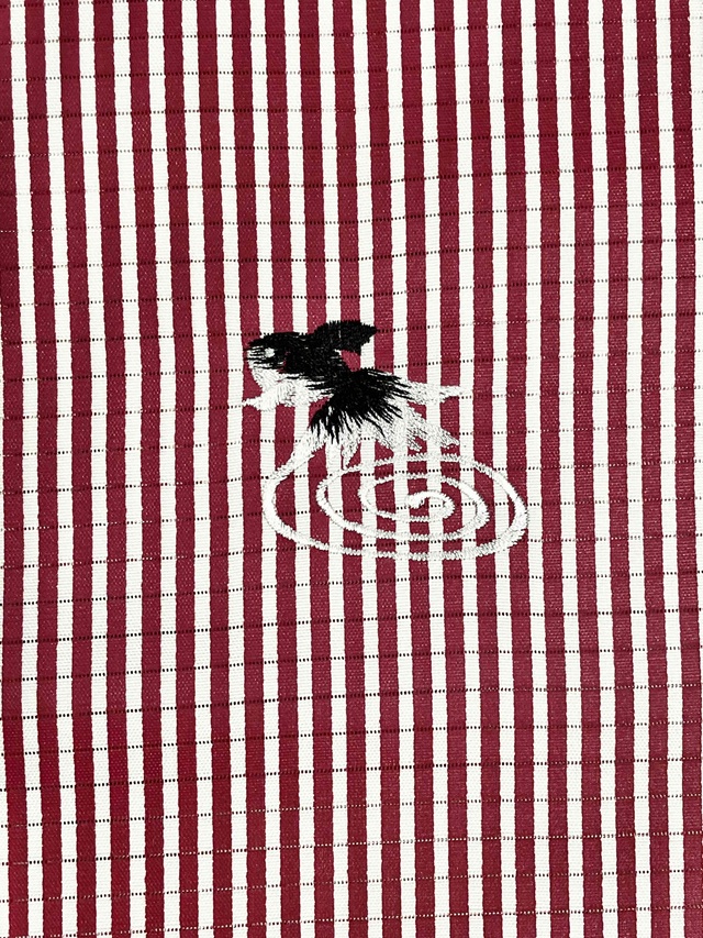 夏半衿 金魚刺繍