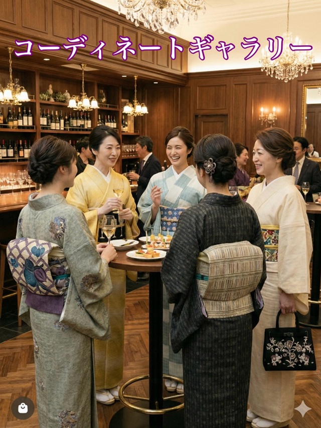AI作成のイメージ画像　着物コーディネート