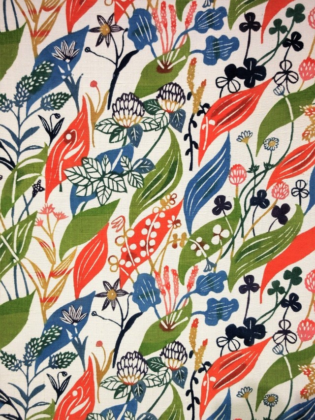 関美穂子　型絵染　帯