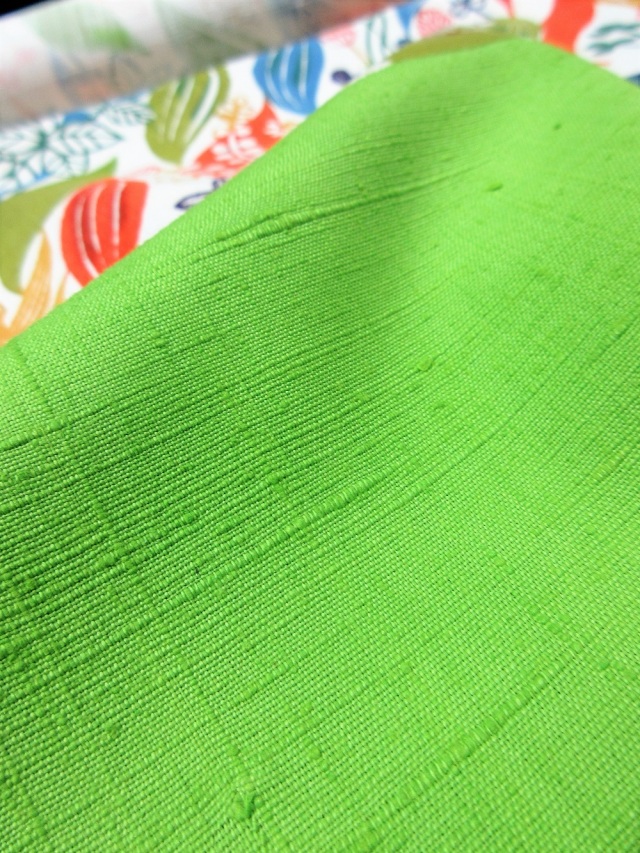 関美穂子　型絵染　帯