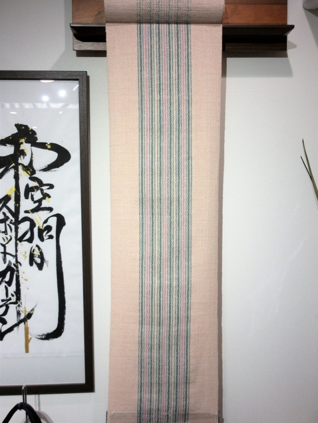 特選工芸染織 希少な木綿手織物 土佐手縞 染織作家 福永世紀子さんの