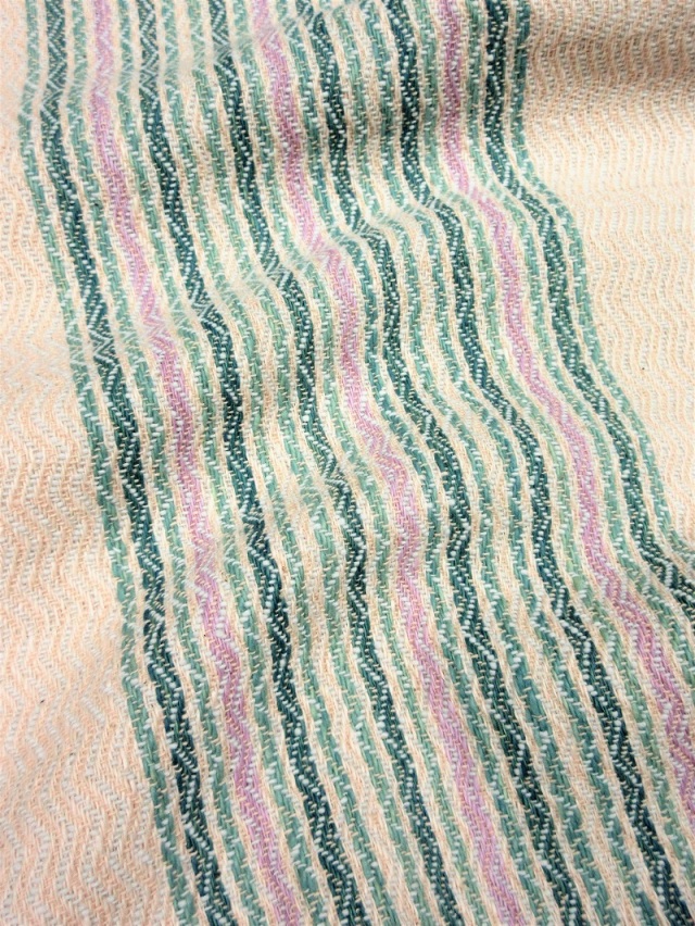 特選工芸染織 希少な木綿手織物 土佐手縞 染織作家 福永世紀子さんの