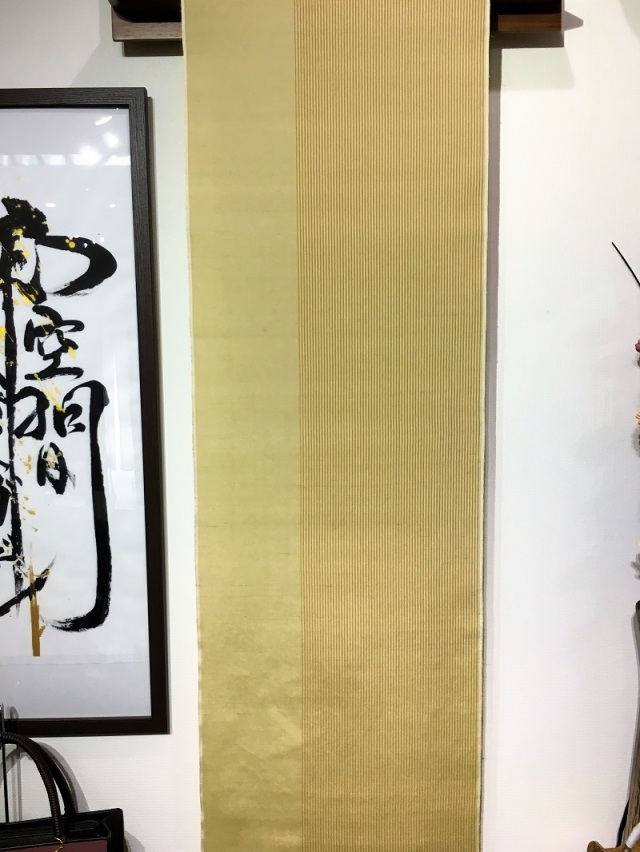 【伝統的工芸品白山工房謹製 ◆牛首紬友禅小紋着尺】黒 青紫 ミントグリーン 牛首紬 先染め| 極上の着心地とお洒落な装い。無地/ストライプ