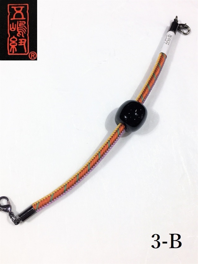 羽織紐 江戸組紐の名門 五嶋紐謹製 とんぼ玉付き 3色デザイン  