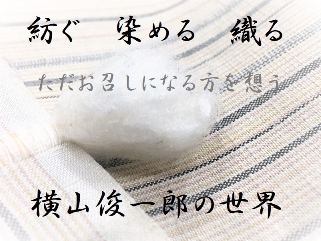 横山俊一郎 三才山紬