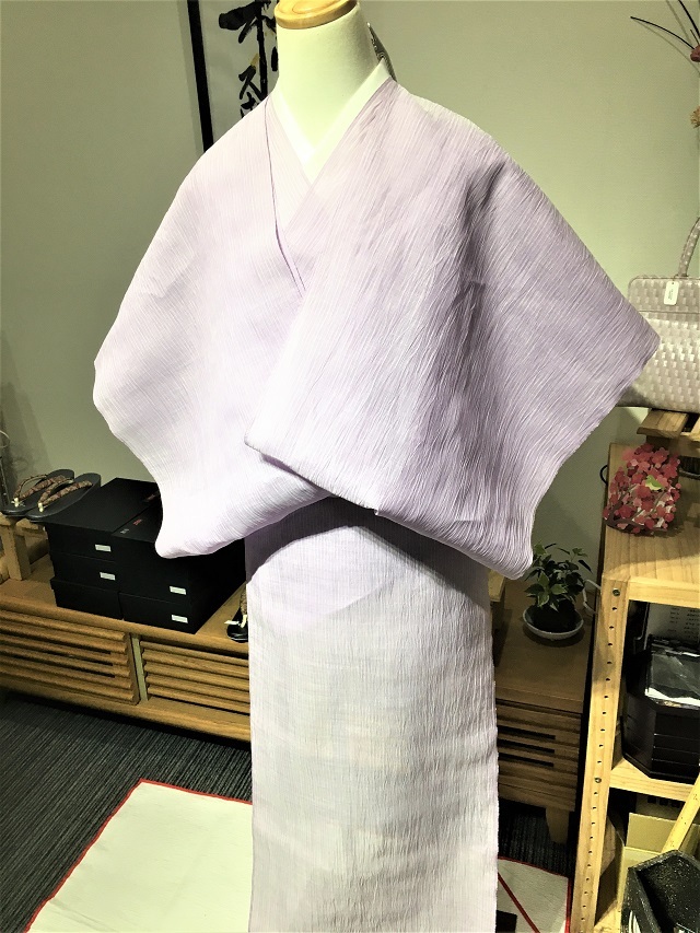 吉新織物❣️【本場小千谷縮⭐️太格子】イエロー×ターコイズグリーン