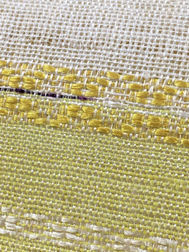 松尾鏡子 菱綾織 オールシーズン 九寸名古屋帯 イエロー |着物