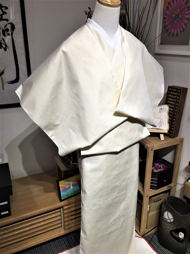 レディース【結城紬】湯通し地入れ済 証書有浴衣/水着