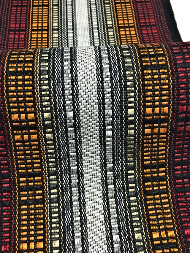 新品 首里ロートン織 ミンサー 綿 夏着物 浴衣 証紙付 半幅帯 6250 新品 首里ロートン織 ミンサー 綿 夏着物 浴衣 証紙付 半幅帯 6250