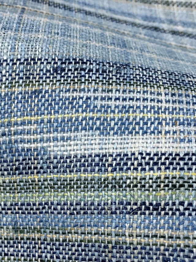 麻上布着物・宮古上布？・手績み手織り・苧麻・琉球藍・リメイクにも 新里玲子 宮古上布｜手績みの苧麻 スペシャルプライス｜スポット