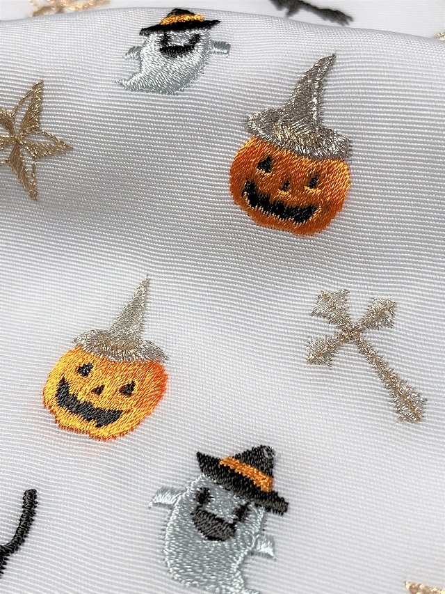 ハロウィン 衿元でお洒落を 刺繍半衿｜着物セレクト専門店スポットガーデン