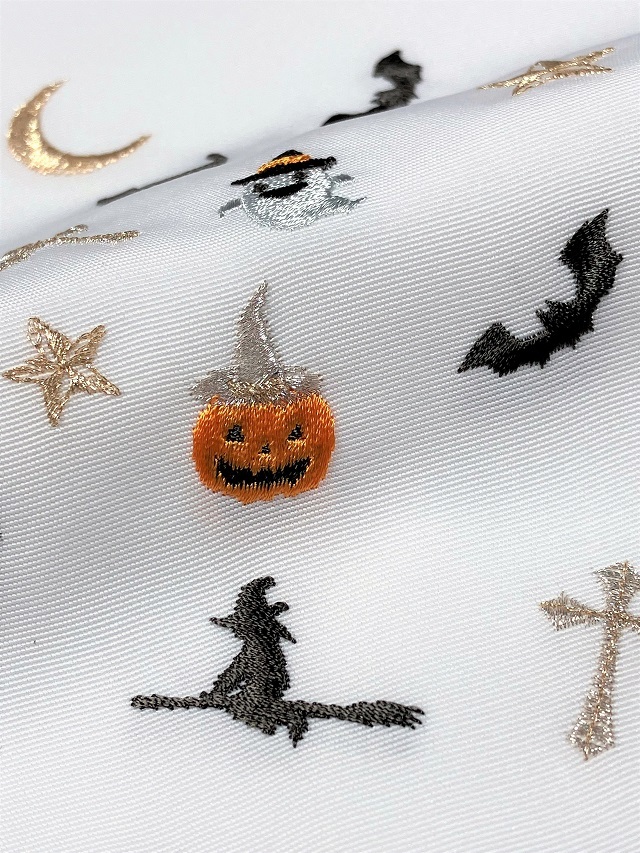 ハロウィン 衿元でお洒落を 刺繍半衿｜着物セレクト専門店スポットガーデン