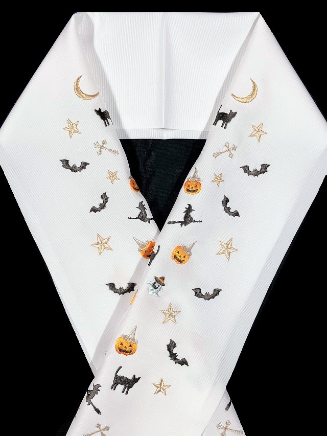 ハロウィン 衿元でお洒落を 刺繍半衿｜着物セレクト専門店スポットガーデン