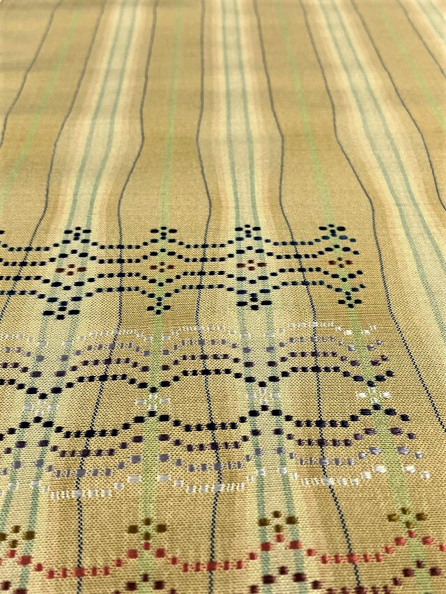 琉球南風原花織 よろけ織 九寸名古屋帯 大城一夫 ｜着物専門店スポット 