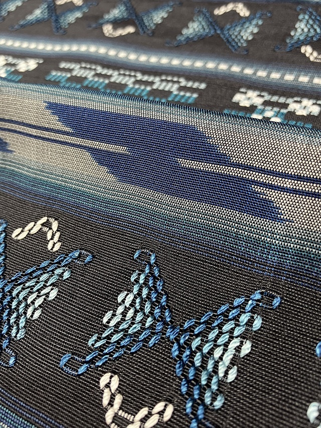 琉球南風原花織 九寸名古屋帯 伝統工芸士 野原俊雄 ｜着物セレクト専門  