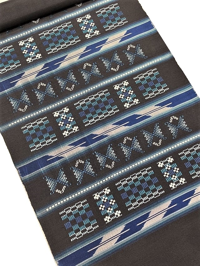 琉球南風原花織 九寸名古屋帯 伝統工芸士 野原俊雄 ｜着物セレクト専門  