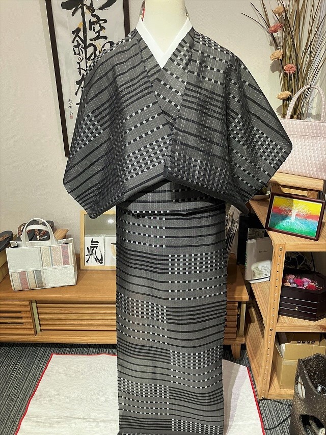 本場夏大島紬 桝屋儀兵衛｜大人の上質マニッシュスタイル 手織り 