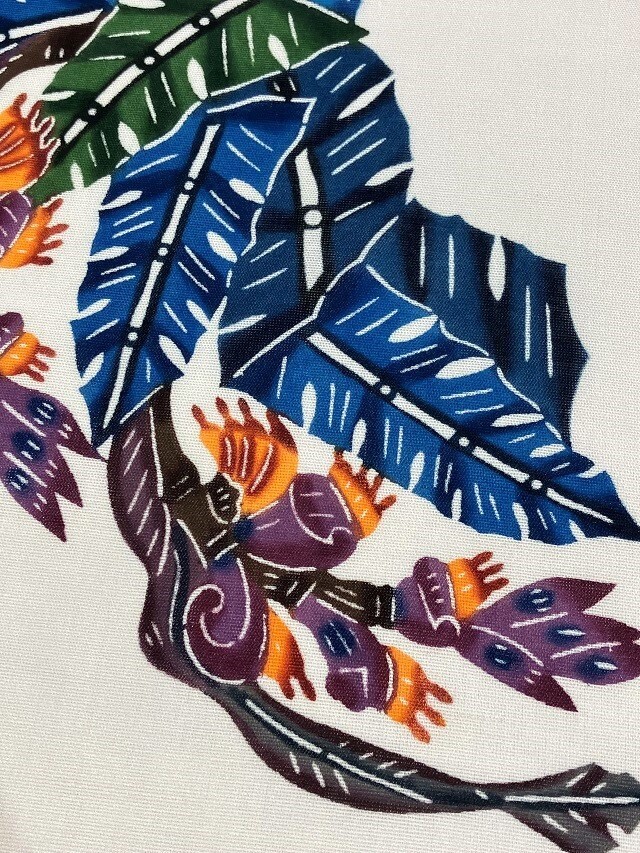 紅型染の最高峰 人間国宝 玉那覇有公 南風原ロートン織との共演 芭蕉に