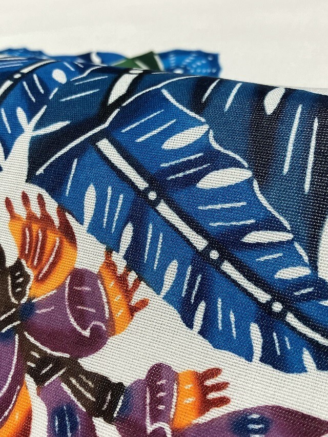 名古屋帯 波模様 山田織物 観世水紋 綺麗❣️ 琉球紅型六通帯